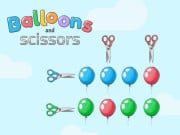 Play Balloons and scissors Game on FOG.COM